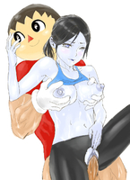 Animal_Crossing Villager Wii_Fit Wii_Fit_Trainer // 945x1300 // 738.5KB // jpg