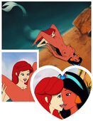 Aladdin Crossover Disney_(series) Princess_Ariel Princess_Jasmine Sfan The_Little_Mermaid_(film) // 1000x1298 // 622.6KB // jpg