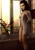 3D Bioshock Bioshock_Infinite Elizabeth Ilya_Anikushin // 1000x1440 // 2.0MB // png