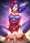 League_of_Legends PinkLadyMage Xayah // 3438x4950 // 812.8KB // jpg