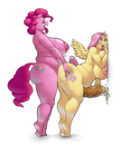 Fluttershy My_Little_Pony_Friendship_Is_Magic Pinkie_Pie The-Upright-Infinity // 1280x1626 // 883.1KB // png