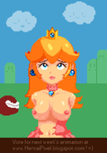 Animated Princess_Peach Super_Mario_Bros // 420x600 // 295.3KB // gif