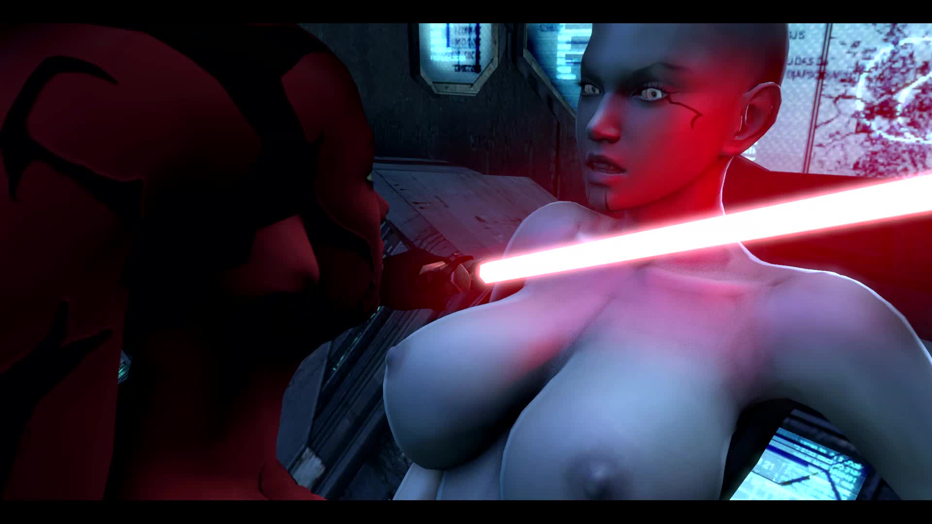 3D Animated Asajj_Ventress Cytreath Darth_Talon Sound Source_Filmmaker Star_Wars Twi'lek // 1920x1080 // 10.8MB // mp4