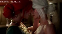 3D Animated Blender Ciri DesireReality Sound The_Witcher The_Witcher_3:_Wild_Hunt Triss_Merigold // 1280x720 // 24.4MB // webm