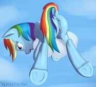 My_Little_Pony_Friendship_Is_Magic Rainbow_Dash Vertex-The-Pony // 1280x1162 // 138.5KB // png