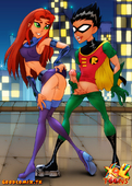 DC_Comics Robin Starfire Teen_Titans XL-TOONS.COM // 700x986 // 438.3KB // jpg