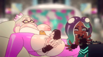 Animated Manyakis Octoling Pearl_(Splatoon) Splatoon marina_ida // 500x280 // 175.1KB // gif