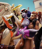 3D Blender Brigitte_Lindholm Mercy Overwatch Widowmaker // 988x1152 // 723.0KB // jpg