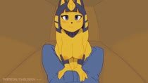 Animated Ankha Chel Sound Villager chelodoy // 1280x720 // 23.4MB // webm