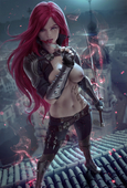 Katarina League_of_Legends Zarory // 2696x4000 // 909.7KB // jpg