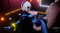 3D AlenAbyss Android_2B Animated Nier Nier_Automata Sound // 1280x720 // 6.1MB // mp4