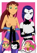 Dude-Doodle-Do Raven Starfire Teen_Titans // 2480x3508 // 875.8KB // jpg