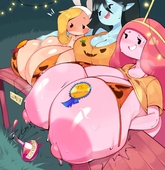 Bulumble-Bee Fionna_the_Human_Girl Marceline_the_Vampire_Queen Princess_Bubblegum // 1924x1979 // 366.6KB // jpg