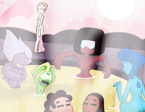 Amethyst Connie_Maheswaran Garnet Lapis_Lazuli Pearl_(Steven_Universe) Peridot Steven_Quartz_Universe Steven_Universe // 1200x924 // 435.2KB // jpg