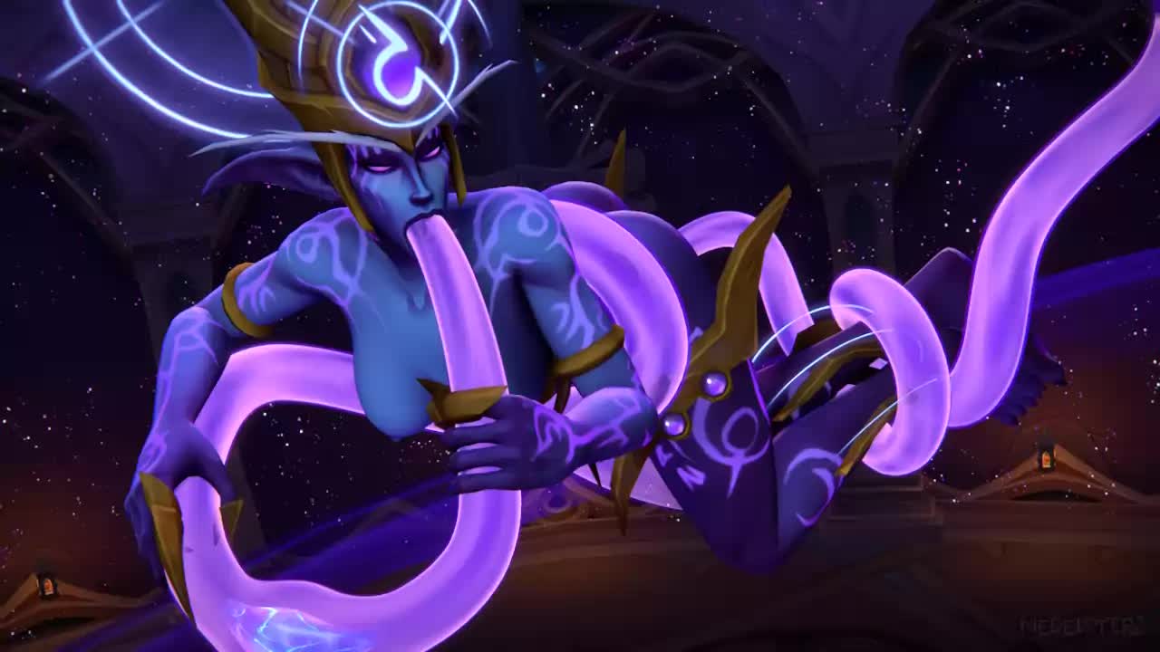 3D Animated Elisande Nightborne World_of_Warcraft medeister // 1280x720 // 939.3KB // webm