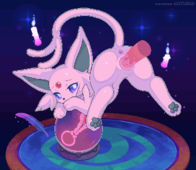 Animated Espeon_(Pokémon) Pokemon camotli // 1242x1080 // 23.6MB // gif