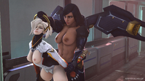 Mercy Overwatch Pharah pharahbestgirl // 1920x1080 // 509.3KB // jpg