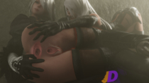 3D Android_2B Android_A2 Blender JJJJD Nier Nier_Automata // 1920x1080 // 1.3MB // png