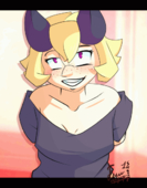 Animated Patty ShoolMail Skullgirls // 439x560 // 297.1KB // gif