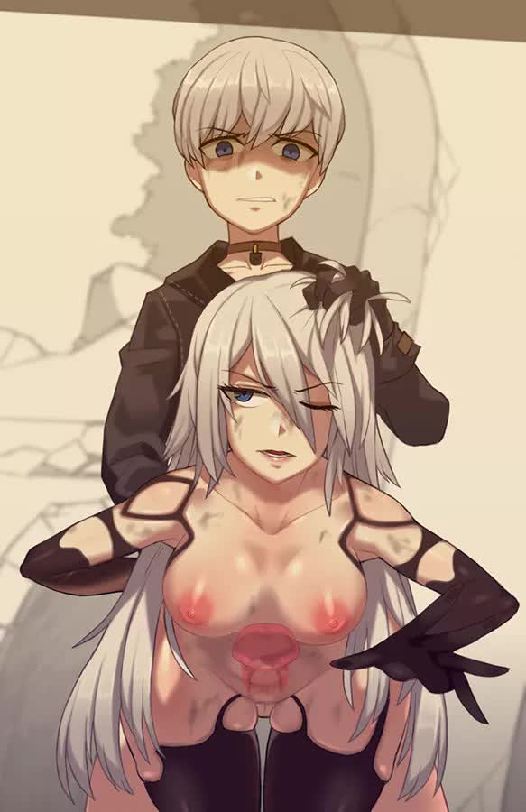 Android_9S Android_A2 Animated // 583x900 // 4.5MB // webm