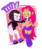 CaptainJerkpants Raven Starfire Teen_Titans_Go // 3128x3660 // 568.2KB // jpg