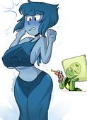 Lapis_Lazuli Peridot Steven_Universe blushmallet // 407x563 // 153.4KB // png