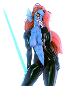 3D Source_Filmmaker UWOTINFOKM8 Undertale Undyne // 1920x2160 // 1.7MB // png