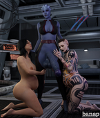 3D Asari Banap Blender Jack_(Subject_Zero) Liara_T'Soni Mass_Effect Miranda_Lawson // 2760x3240 // 2.5MB // jpg