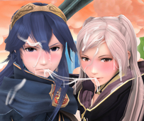 Fire_Emblem Lucina My_Unit Robin_(Fire_Emblem) Super_Smash_Bros. // 554x465 // 555.3KB // png