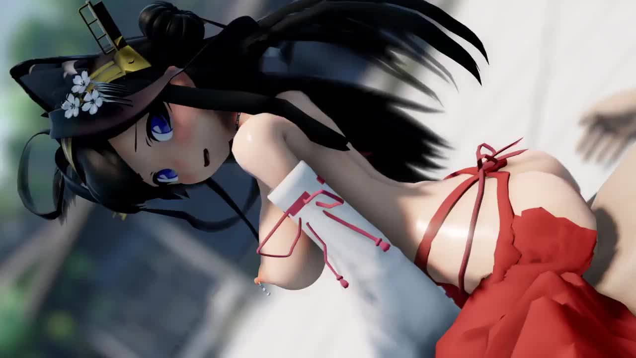 3D Animated Kantai_Collection Kongou MMD // 1280x720 // 3.0MB // webm