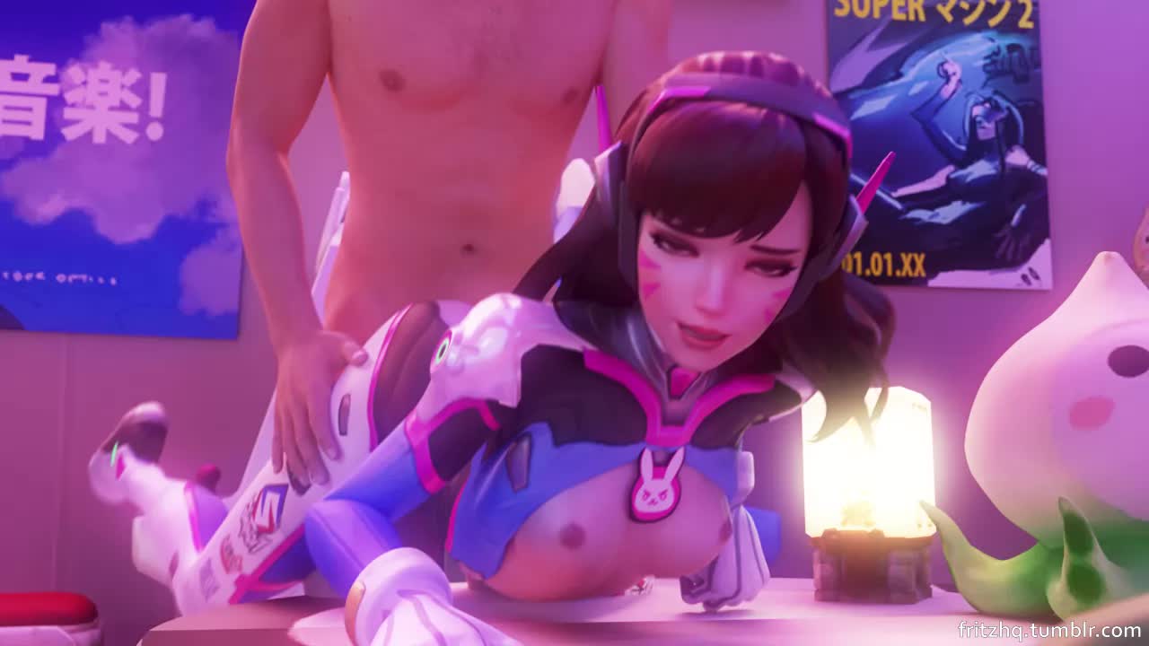 3D Animated Blender D.Va Overwatch fritzhq // 1280x720 // 1.0MB // webm