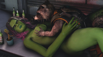 3D Gamora Guardians_of_the_Galaxy Rocket_Raccoon Shitty_Horsey Source_Filmmaker // 1280x720 // 160.7KB // jpg