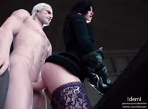 3D Animated Blender The_Witcher The_Witcher_3:_Wild_Hunt Yennefer idemi-iam // 972x720 // 2.7MB // mp4