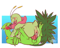 Meganium_(Pokémon) Pokemon Sceptile_(Pokémon) Whimsy_Princess // 1130x900 // 398.7KB // png