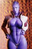 3D Aria_T'Loak Asari El-Recondite Mass_Effect // 1300x2000 // 286.2KB // jpg