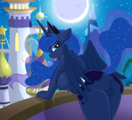 My_Little_Pony_Friendship_Is_Magic Princess_Luna WhitMaverick // 1600x1451 // 1011.0KB // png