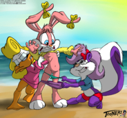 Babs_Bunny Fifi_La_Fume Looney_Tunes Shirley_the_Loon Tiny_Toon_Adventures // 3953x3657 // 4.3MB // png