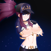 Akali KDA League_of_Legends Santystuff // 1200x1200 // 606.7KB // png