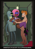 Animated Bender_Bending_Rodríguez Coffeesquirrel Futurama Philip_J._Fry Sound webm // 1082x1500, 43.2s // 10.5MB // webm