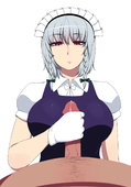 Animated Sakuya_Izayoi Touhou_Project // 1000x1428 // 947.1KB // gif