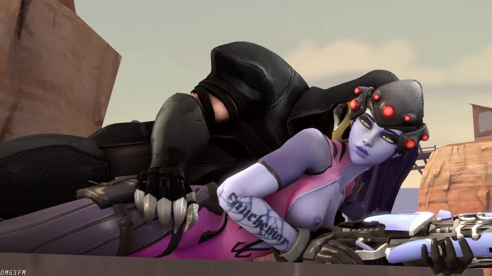 3D Animated Overwatch Reaper_(Overwatch) Source_Filmmaker Widowmaker omgsfm // 960x540 // 8.8MB // webm