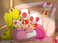 Kibazoku Princess_Peach Super_Mario_Bros Toad // 800x600 // 369.8KB // png