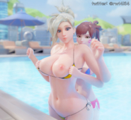 3D D.Va Mercy Overwatch rwt4184 // 1612x1483 // 3.0MB // png