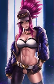 Akali KDA League_of_Legends dandonfuga // 3508x5451 // 1.1MB // jpg