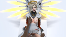 3D Blender Mercy Overwatch // 3840x2160 // 3.4MB // png