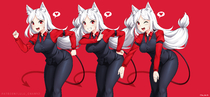 Cerberus Helltaker Lulu-Chan92 // 6252x2894 // 5.9MB // png