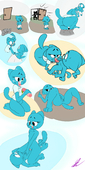 Gumball_Watterson Nicole_Watterson The_Amazing_World_of_Gumball fourball // 1400x2800 // 1.3MB // png
