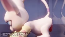 3D Animated BizyMouse Digimon Gatomon // 640x360 // 2.2MB // webm