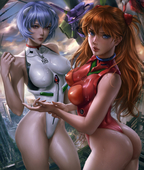 Asuka_Langley_Soryu Logan_Cure Neon_Genesis_Evangelion Rei_Ayanami // 3532x4167 // 1010.8KB // jpg