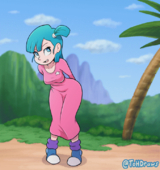 Animated Bulma_Brief Dragon_Ball_Z TheOtherHalf // 678x719 // 2.8MB // gif